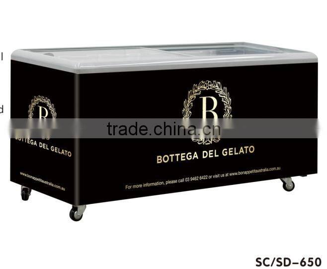 ice cream freezer ice cream display freezer glass door ice cream freezer