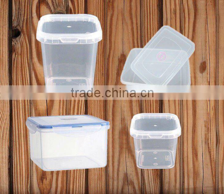 transparent plastic food container