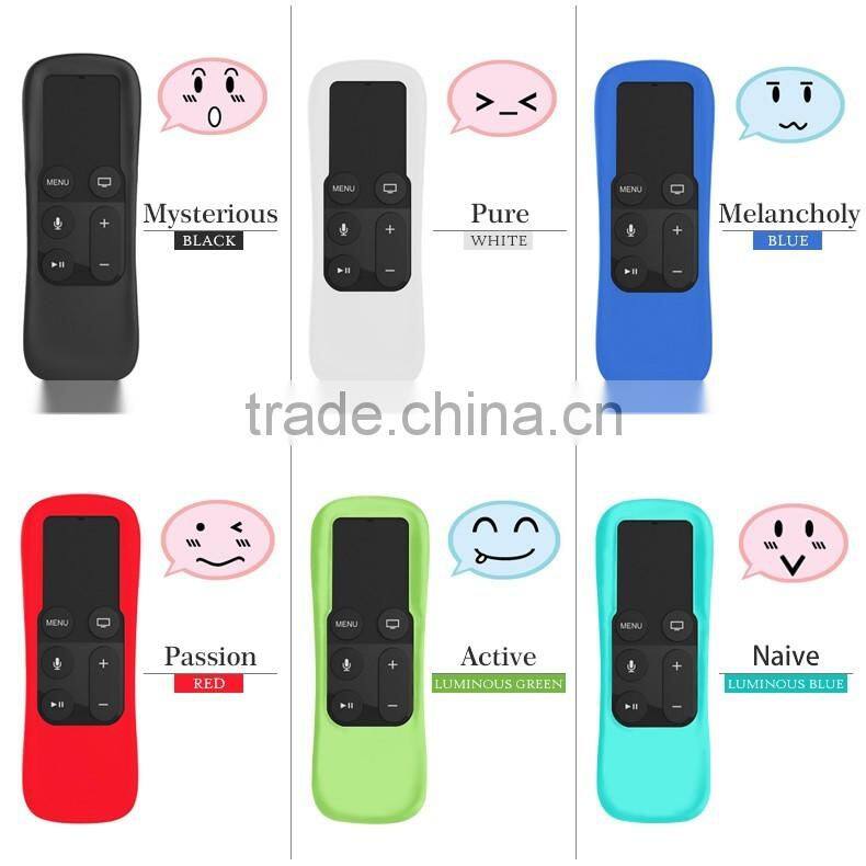 Sikai LowPrice Luminous Ergonomic silicone Protective Skin For Newest 4th Generation Apple TV4 Siri Remote Controller Case Cover