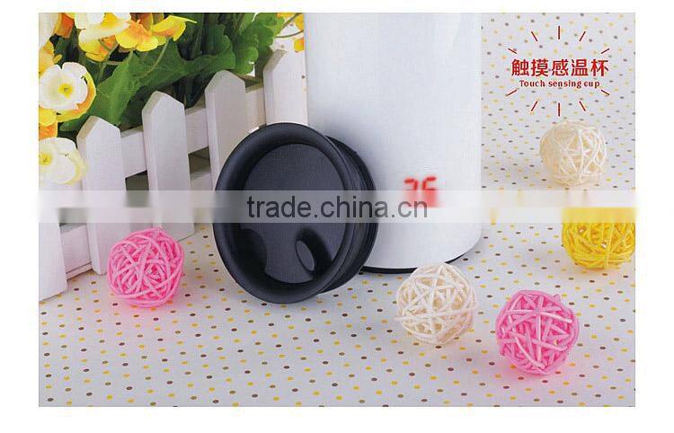 Funny Color Change Stainless Steel Cup/ Novelty Creative Touch Sensing Cup With LED Display For Mother's Gift