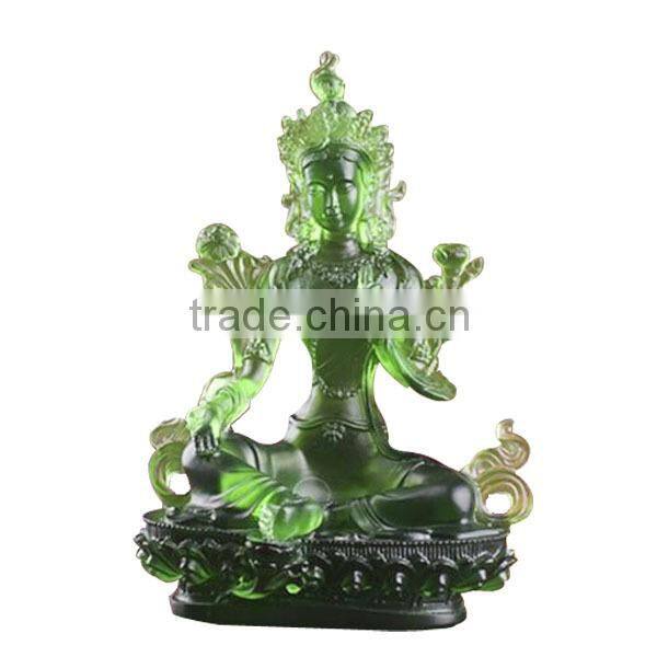 glass buddha statue Liuli glass Made of old traditional methods liuli buddha