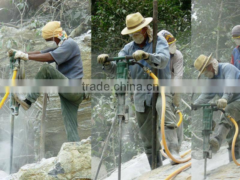 Gasoline rock drill tool