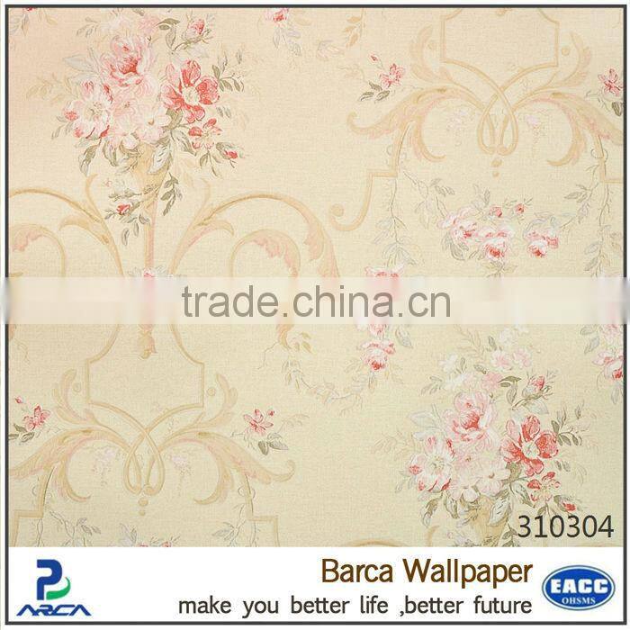 pure plain white floral wallpaper factory