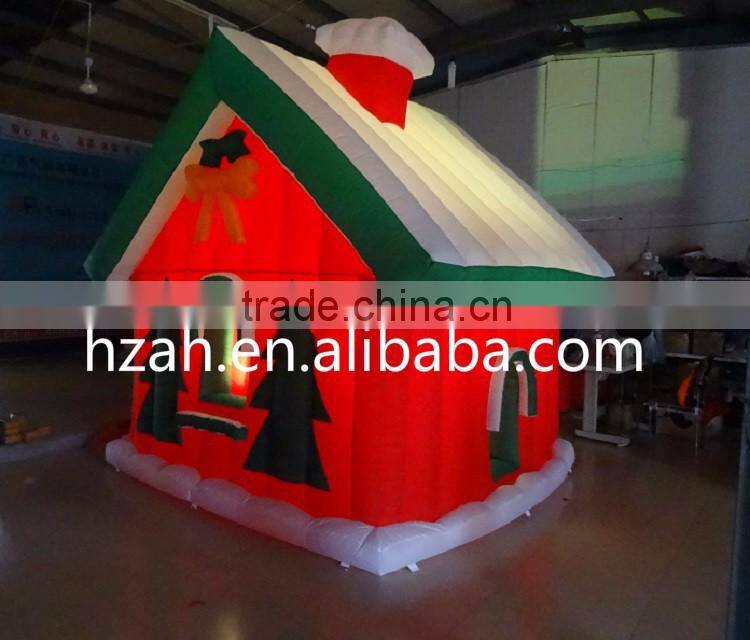Lighting Inflatable Log Cabin for Christmas Decoration