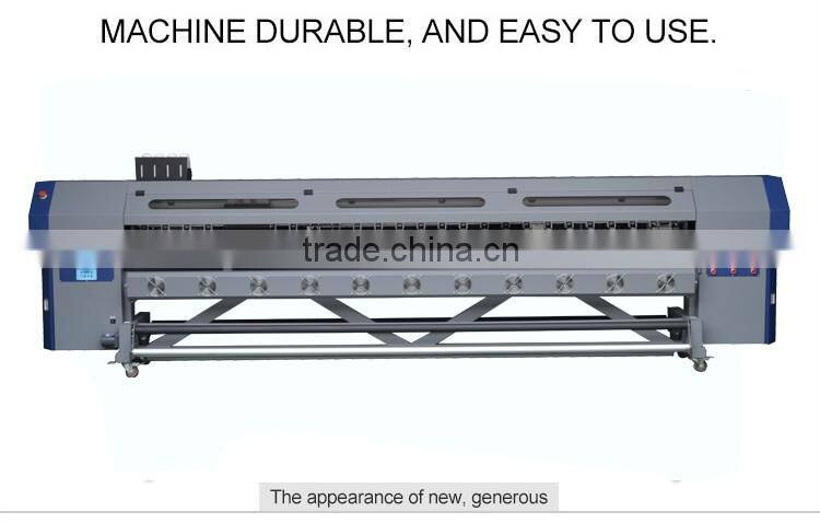3.2m one dx7 head 4 color polyester uv ink print printer