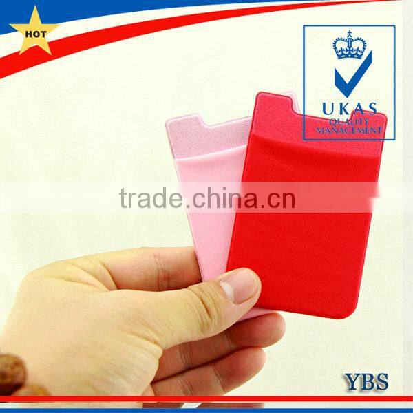 elastic fabric cellphone credit card holder