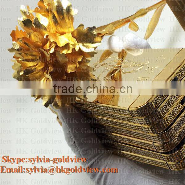 24k gold/rose gold/platinum plated housing for iPhone 5 5s se