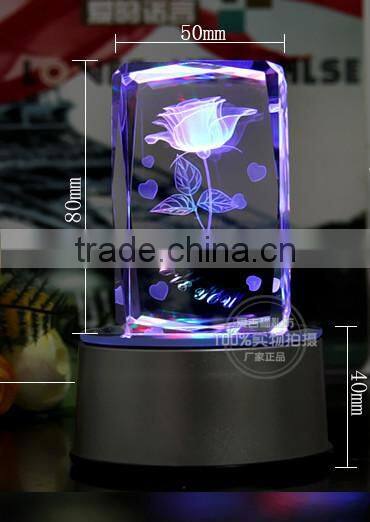 3D crystal light cube