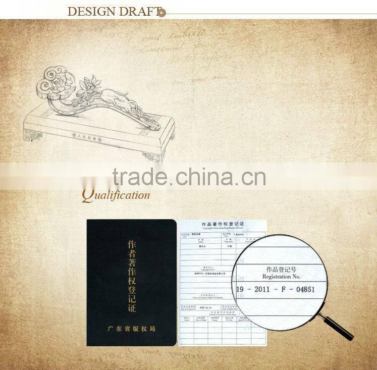 RORO Chinese Traditional Wishful Life Ruyi ginseng enamel crystal decorative article for home decoration