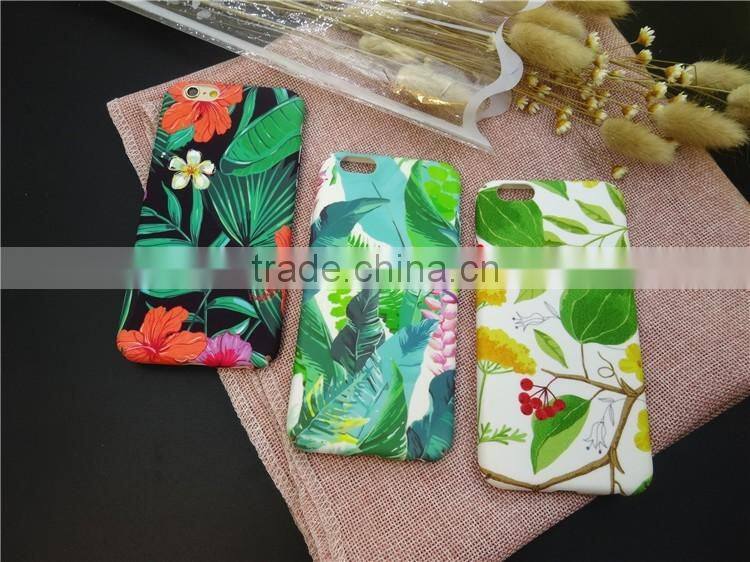 Drawing painting Jungles design hard pc case for iphone 6 6s 7 7 plus