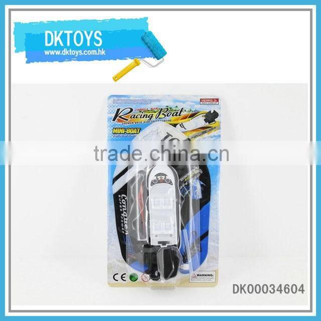 Water toys inflatable wind up boat with inflatable tube