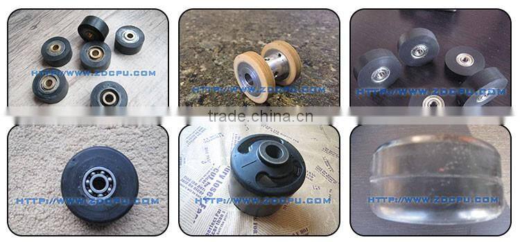 2016 new low friction durable rubber pulley wheels