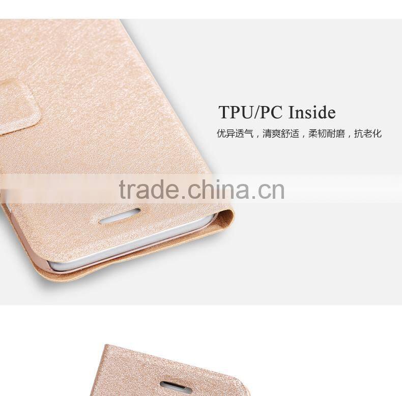 LZB hot selling silk grain flip leather case for samsung galaxy A8