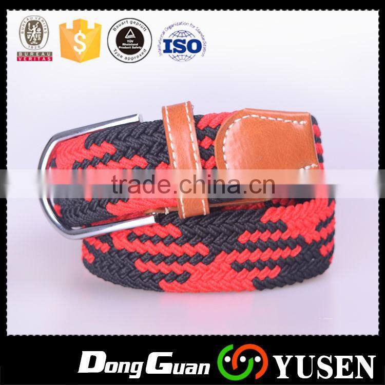 New Style Manufacturers Mens Braided Belts With Leather Trim