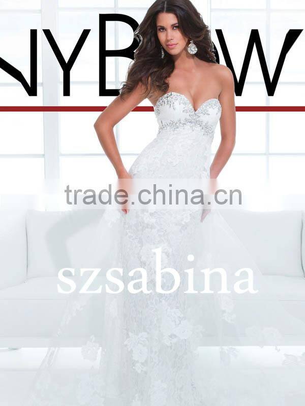 E0304 New Arrivals Patterns Of Lace Famous Brand Sweetheart Evening Dress