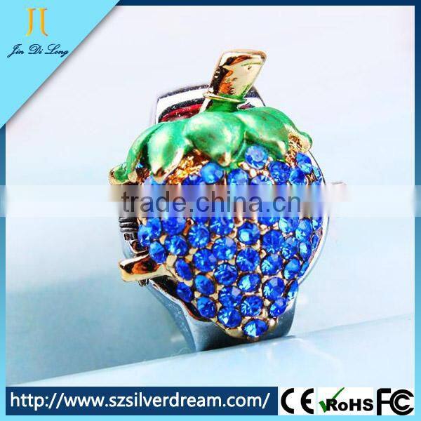 Fashion lovely strawberry jewelry girl's quartz brand watches