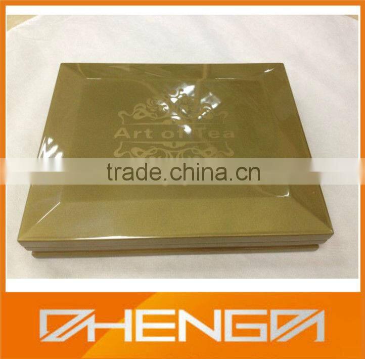 High Quality Black matte wooden tea box for gift(ZDL-W317)
