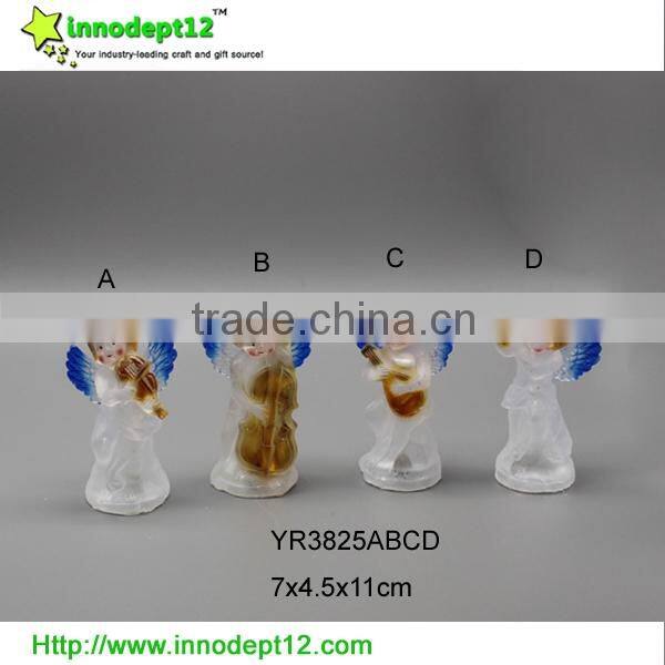 LED color changing flashing Christmas decoration acrylic angel figurines