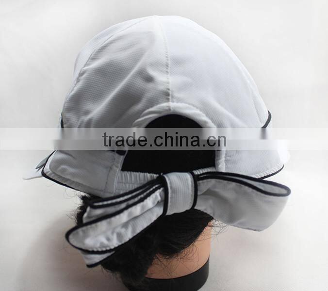 Plastic printing pvc sun visor Ladies Sun Visors With Beautiful Decorations