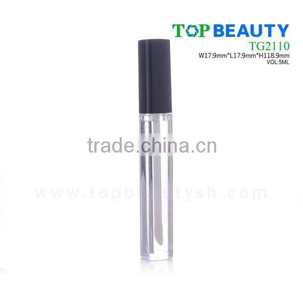 TG2110 - 5ml Square Clear Plastic Unique Lip Gloss Packing