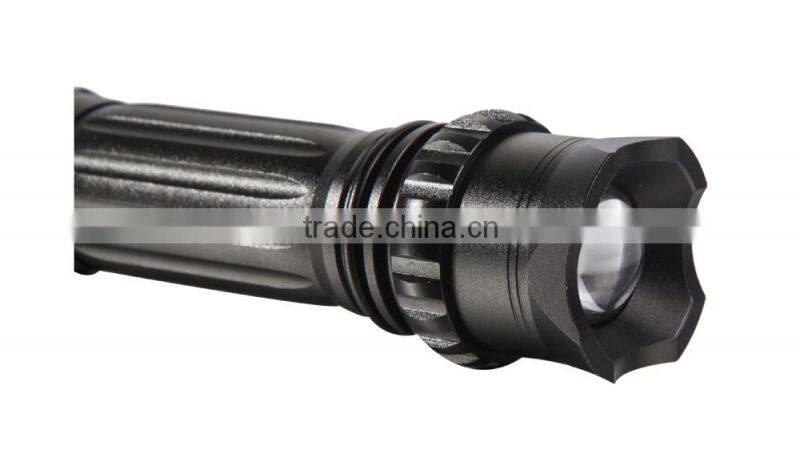 Marble Pillar Style 240 lumens aluminum flashlight led zoom focus Noiseless design power flashlight torch