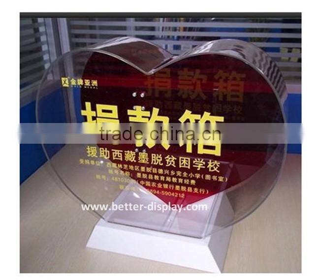 wholesale acrylic charity donation box
