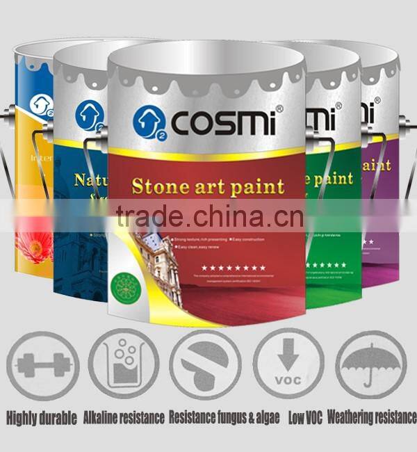 Stone spray decoration paint Acrylic liquid paint for wall