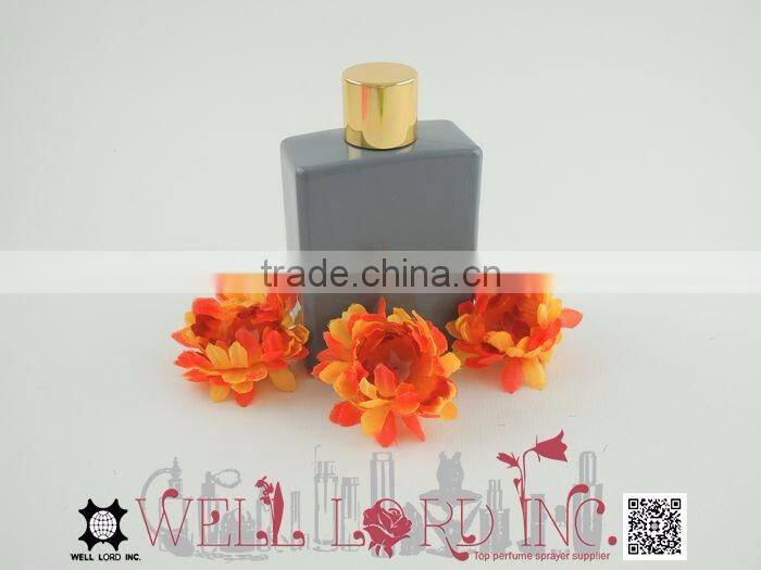 65ml classic golden cap gray screen printing glass bottle