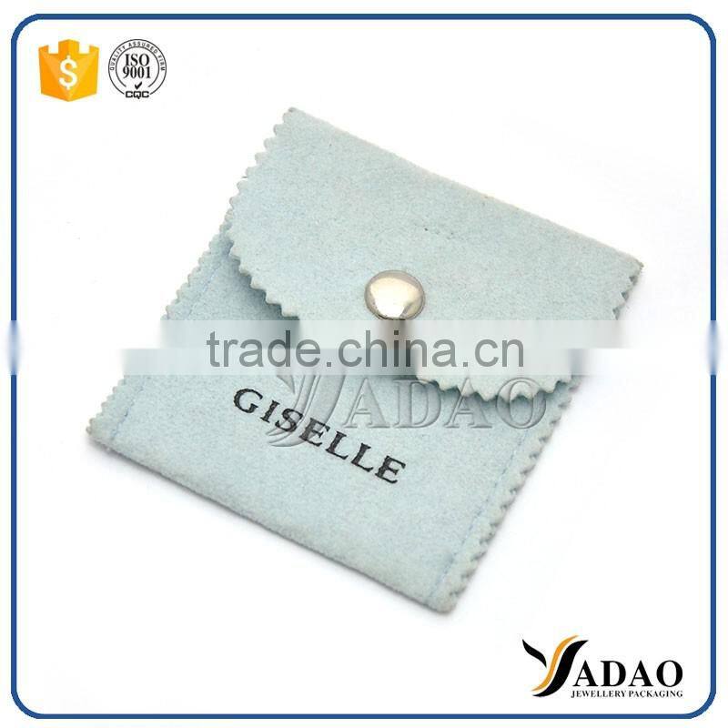 button closure velvet packaging ring pouch