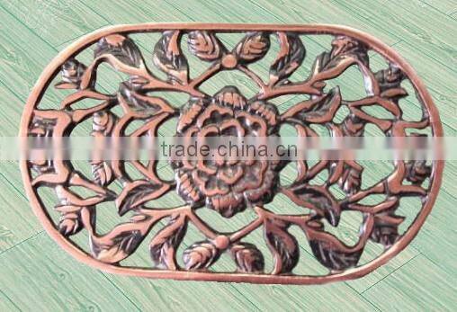 flower shape cast iron trivets