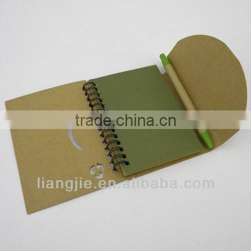 Promotional Eco Notepad with Ball Pen