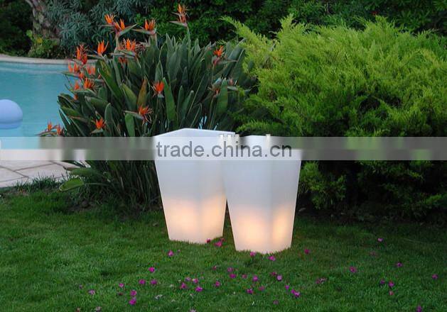 3W led solar light with flower pot/led solar led planter/led large flower pot with solar