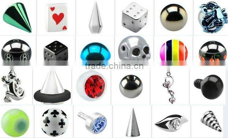 316L surgical steel ball,body piercing jewelry accessories