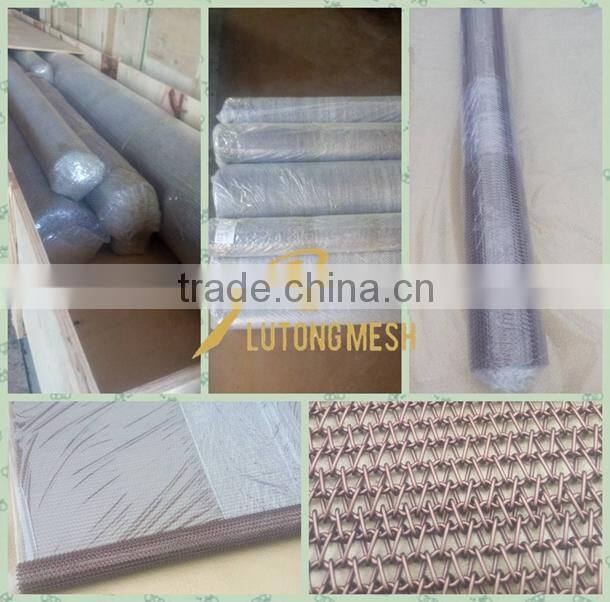 Architectural decorative metal spiral mesh