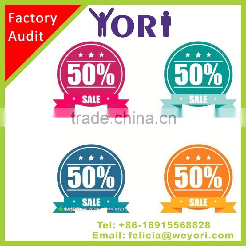 YORI adhesive printed puffy sticker