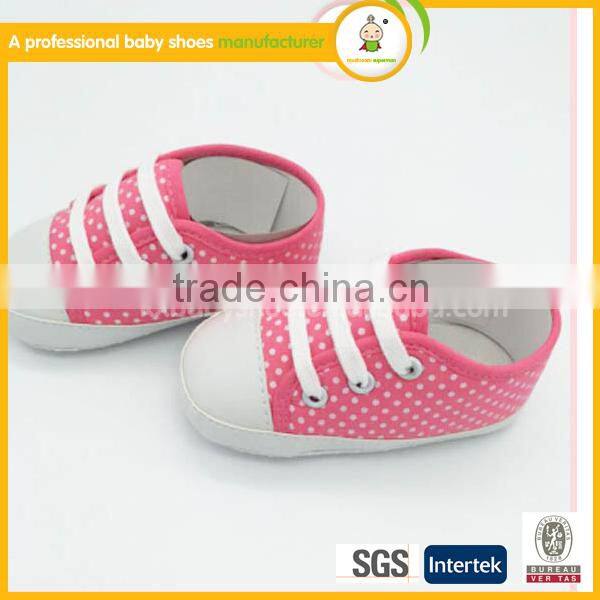 wholesale korean style fashion leopard grain with shoelaces child non-slip soft baby shoes