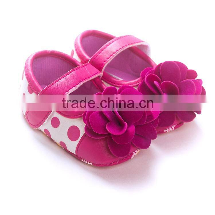 hot sale high quality beautiful flower baby girl dress baby shoes