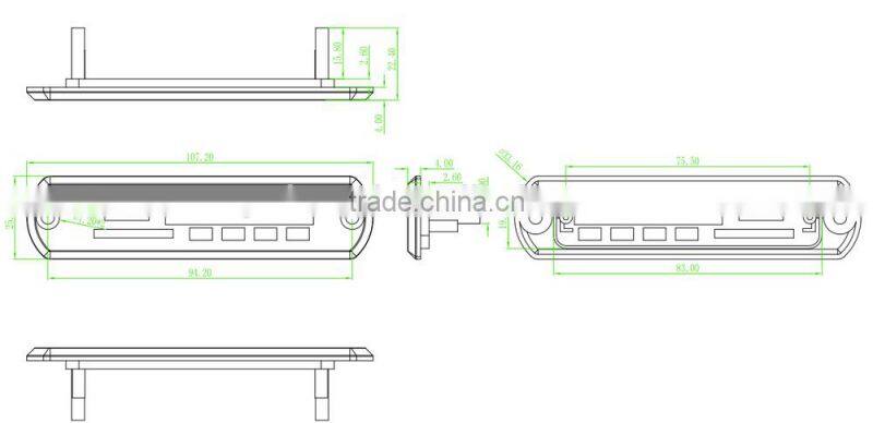 mp3 module with panel for amplifier , bluetooth speaker mp3 module