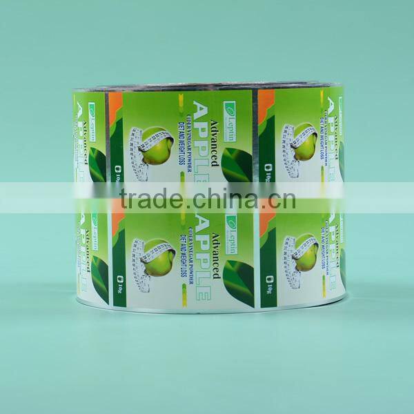 Laminated film roll with printing, plastic composited film, plastic packaging roll film
