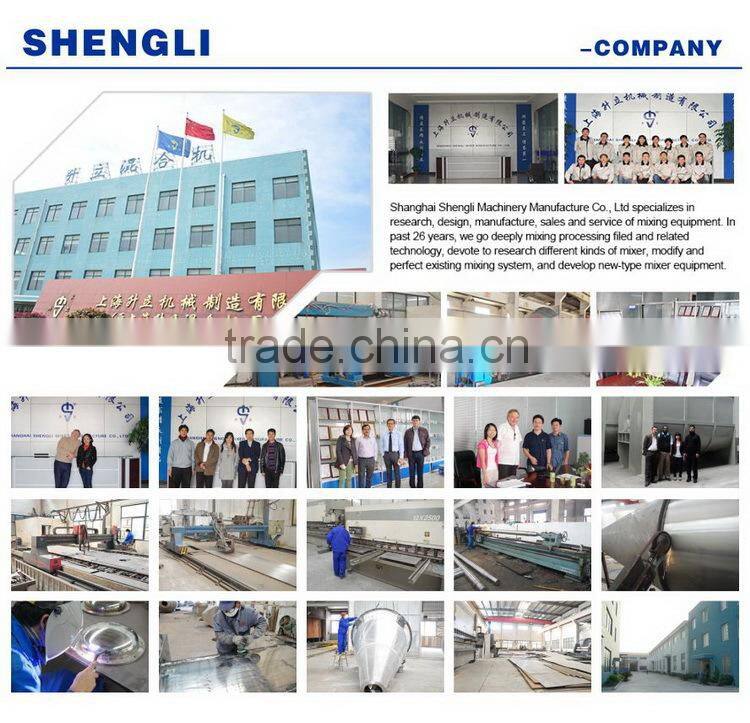 Stainless steel horizontal paddle mixer