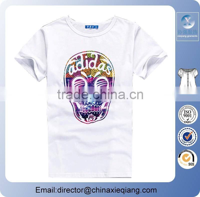 cheap sublimation men t-shirt print with custom logo/wholesale custom t shirts