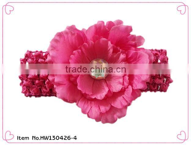 Silk flower headband hairbands for babies,baby hair accessories