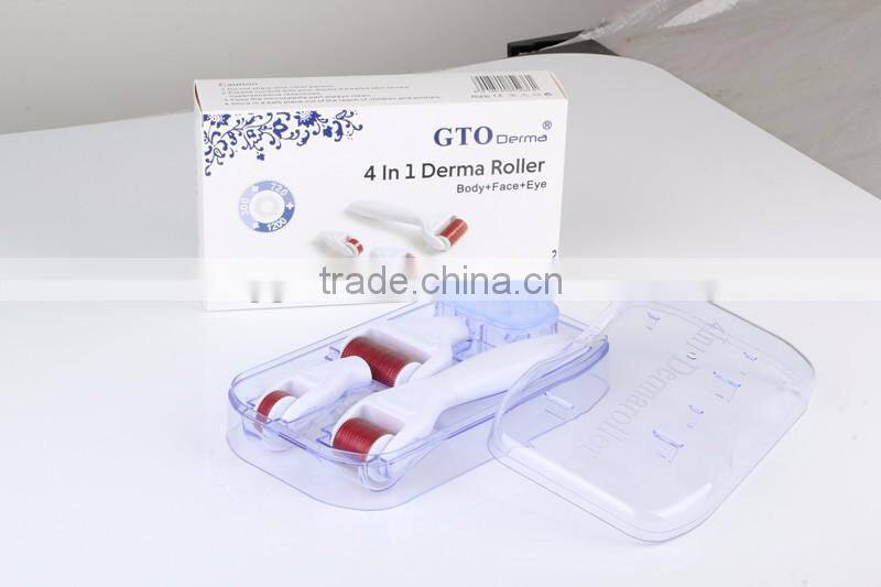 Mesotherapy 300/720/1200 needle GTO 4 in 1derma roller 0.5mm with Medical CE
