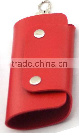 good quality custom size funny pu leather car key holder,key bag, car key waterproof bag