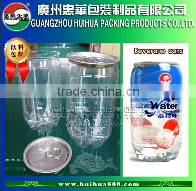 wholesale 500ml Transparent PET Plastic Soda Can