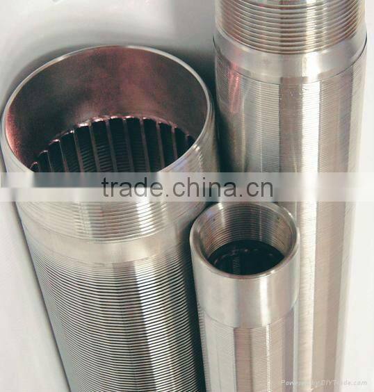 wire wrapped screen/water well screen/johnson v wire water well screen