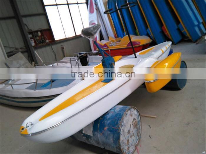 Double seat 2 person FRP water bike pedal boats