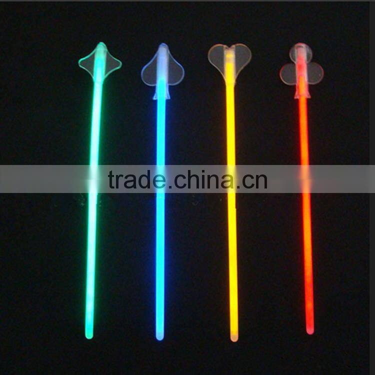 8inch PP Party Favor Glow Stirrer Glow in the dark light Swizzle Stick Mix Colors(EN72, ASTM F963)