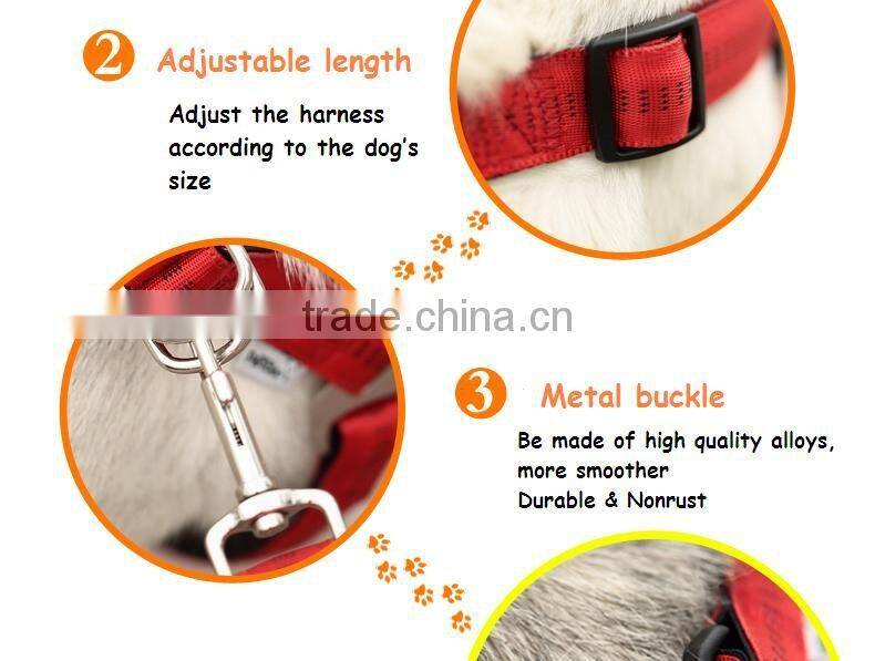 Wholesale pet dog leash and dog harness vest