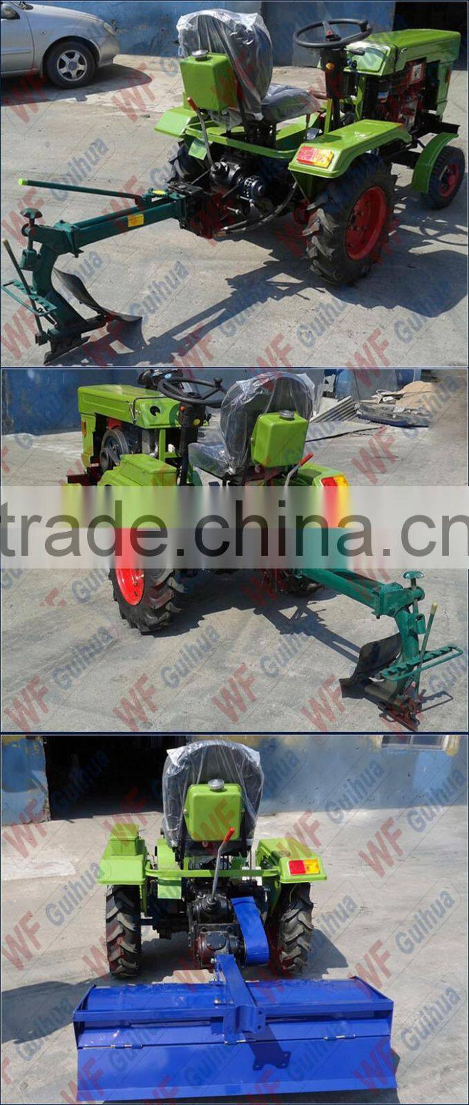 LHW 12 hp electric start mini tractor for farm